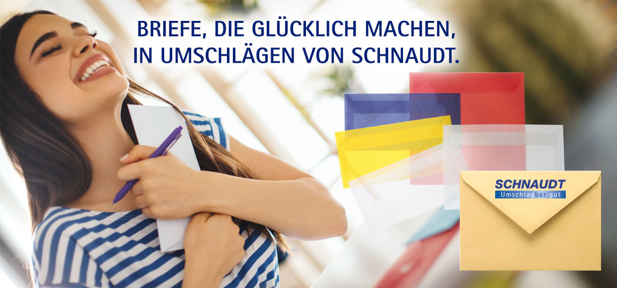 Briefe, die glücklich machen, in Umschlägen von Schnaudt.