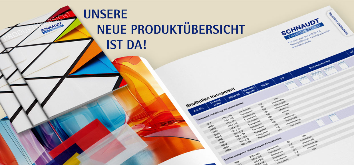 Unsere neue Produktübersicht ist da!